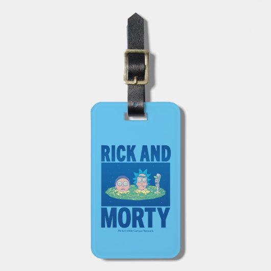 RICK EN MORTY™ | Portaal zoeken Bagagelabel (Voorkant verticaal)