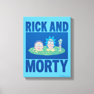 RICK EN MORTY™   Portaal zoeken Canvas Afdruk
