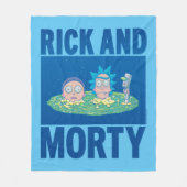 RICK EN MORTY™ | Portaal zoeken Fleece Deken (Voorkant)