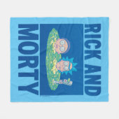 RICK EN MORTY™ | Portaal zoeken Fleece Deken (Voorkant (Horizontaal))