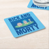 RICK EN MORTY™ | Portaal zoeken Kartonnen Onderzetters (Schuin)
