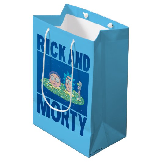 RICK EN MORTY™ | Portaal zoeken Medium Cadeauzakje (Voorkant Gekanteld)