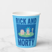 RICK EN MORTY™ | Portaal zoeken Papieren Bekers (Achterkant)