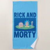 RICK EN MORTY™ | Portaal zoeken Strandlaken (Voorkant)