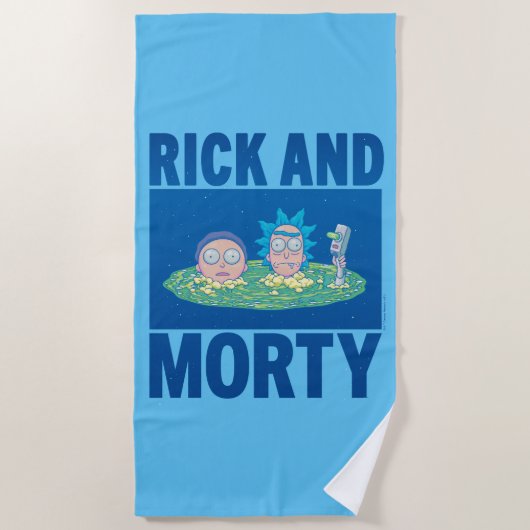 RICK EN MORTY™ | Portaal zoeken Strandlaken (Voorkant)