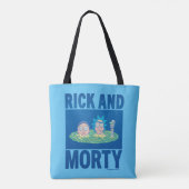 RICK EN MORTY™ | Portaal zoeken Tote Bag (Achterkant)