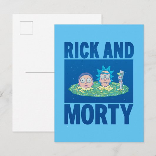 RICK EN MORTY™ | Portaal zoeken Uitnodiging Briefkaart (Voorkant / Achterkant)