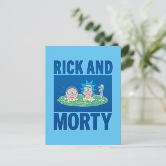 RICK EN MORTY™ | Portaal zoeken Uitnodiging Briefkaart (Staand voorkant)