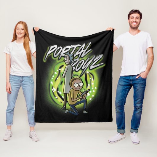 Rick en Morty - Portal Boyz Fleece Deken (In situ)
