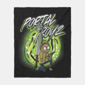 Rick en Morty - Portal Boyz Fleece Deken (Voorkant)