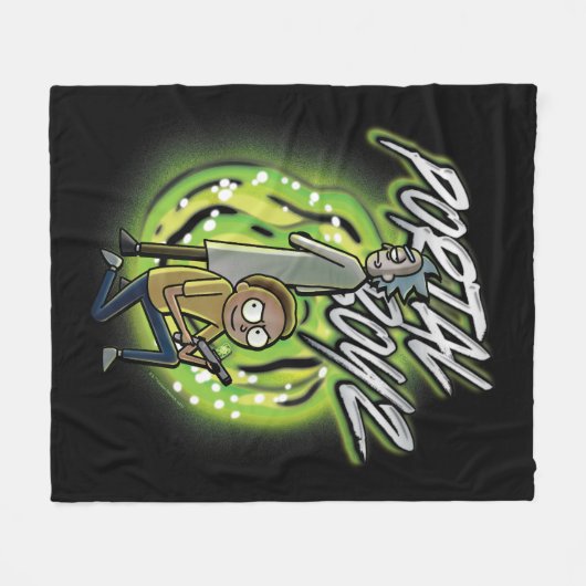 Rick en Morty - Portal Boyz Fleece Deken (Voorkant (Horizontaal))