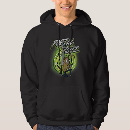 Rick en Morty - Portal Boyz Hoodie (Voorkant)