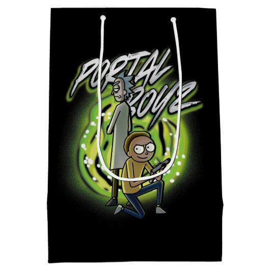 Rick en Morty - Portal Boyz Medium Cadeauzakje (Achterkant)