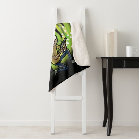 Rick en Morty - Portal Boyz Sherpa Deken (In situ)