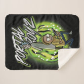 Rick en Morty - Portal Boyz Sherpa Deken (Voorkant (horizontaal))