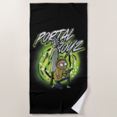 Rick en Morty - Portal Boyz Strandlaken (Voorkant)