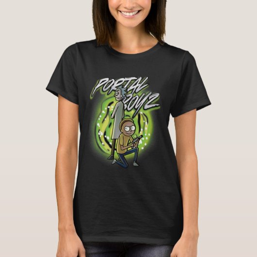 Rick en Morty - Portal Boyz T-shirt (Voorkant)