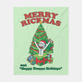 Rick en Morty | Portal Rick Merry Rickmas Fleece Deken (Voorkant)