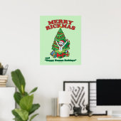 Rick en Morty | Portal Rick Merry Rickmas Poster (Thuiskantoor)