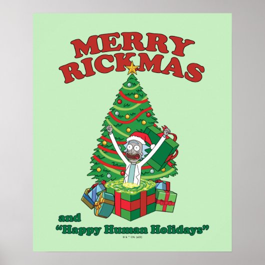 Rick en Morty | Portal Rick Merry Rickmas Poster (Voorkant)