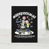 Rick en Morty | Prettig Rickfeest presenteert Feestdagen Kaart (Voorkant)