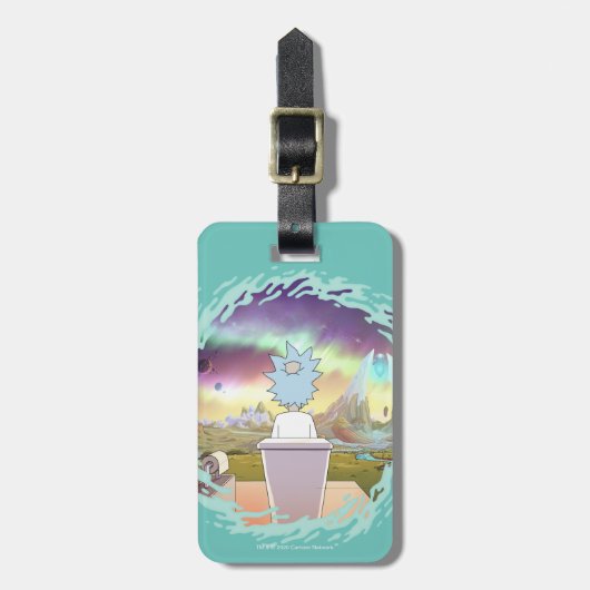 RICK EN MORTY™ | Privé-plaats van Rick Bagagelabel (Voorkant verticaal)