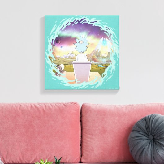 RICK EN MORTY™ | Privé-plaats van Rick Canvas Afdruk (Insitu (Woonkamer))
