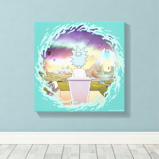 RICK EN MORTY™ | Privé-plaats van Rick Canvas Afdruk (Insitu (Houten vloer))