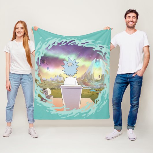 RICK EN MORTY™ | Privé-plaats van Rick Fleece Deken (In situ)