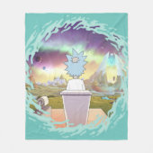 RICK EN MORTY™ | Privé-plaats van Rick Fleece Deken (Voorkant)