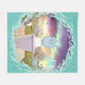 RICK EN MORTY™ | Privé-plaats van Rick Fleece Deken (Voorkant (Horizontaal))