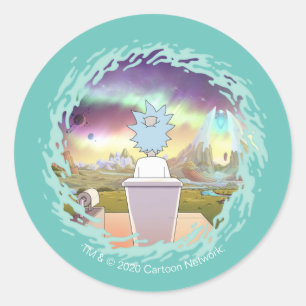 RICK EN MORTY™   Privé-plaats van Rick Ronde Sticker