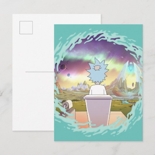 RICK EN MORTY™ | Privé-plaats van Rick Uitnodiging Briefkaart (Voorkant / Achterkant)