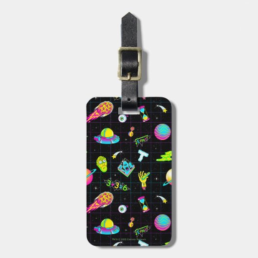 RICK EN MORTY™ | Psychedelic Season 3 Patroon Bagagelabel (Voorkant verticaal)