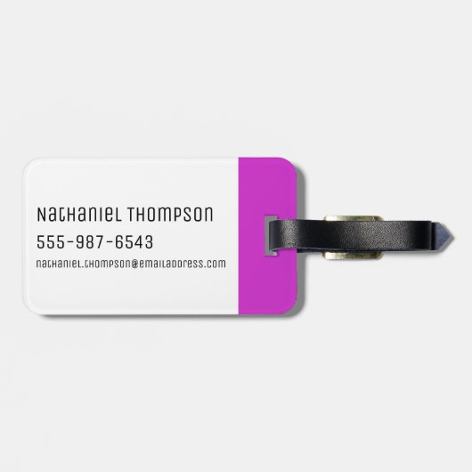 RICK EN MORTY™ | Psychedelic Season 3 Patroon Bagagelabel (Achterkant horizontaal)