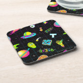 RICK EN MORTY™ | Psychedelic Season 3 Patroon Bier Onderzetter (Linkerzijde)