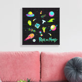 RICK EN MORTY™ | Psychedelic Season 3 Patroon Canvas Afdruk (Insitu (Woonkamer))