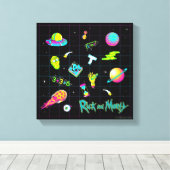 RICK EN MORTY™ | Psychedelic Season 3 Patroon Canvas Afdruk (Insitu (Houten vloer))