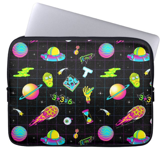 RICK EN MORTY™ | Psychedelic Season 3 Patroon Laptop Sleeve (Voorkant)