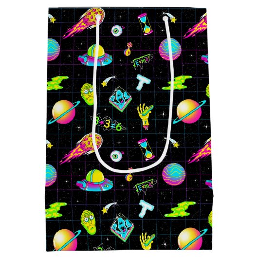 RICK EN MORTY™ | Psychedelic Season 3 Patroon Medium Cadeauzakje (Achterkant)