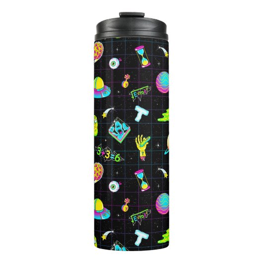RICK EN MORTY™ | Psychedelic Season 3 Patroon Thermosbeker (Voorkant)