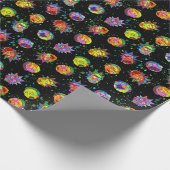 RICK EN MORTY™ | Psychedelic Swirl Pattern Cadeaupapier (Hoek)