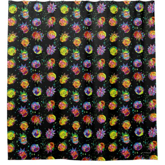 RICK EN MORTY™ | Psychedelic Swirl Pattern Douchegordijn (Voorkant)