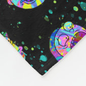 RICK EN MORTY™ | Psychedelic Swirl Pattern Fleece Deken (Hoek)