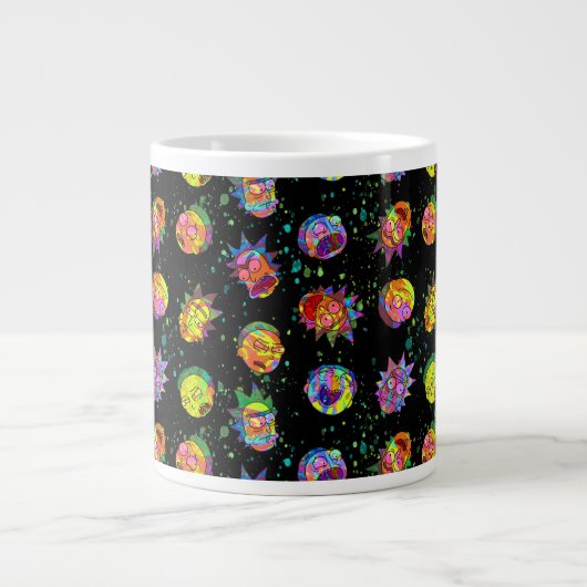 RICK EN MORTY™ | Psychedelic Swirl Pattern Grote Koffiekop (Voorkant)