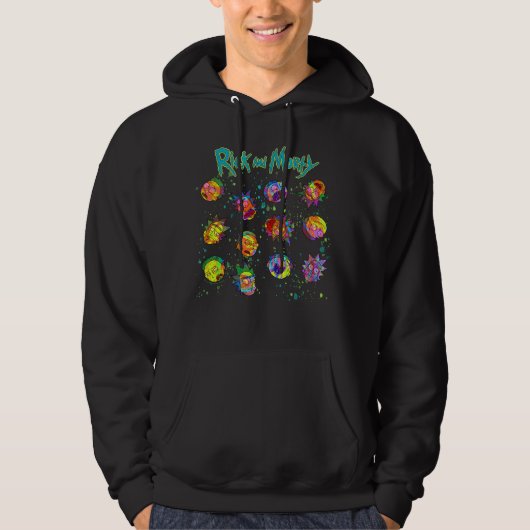 RICK EN MORTY™ | Psychedelic Swirl Pattern Hoodie (Voorkant)