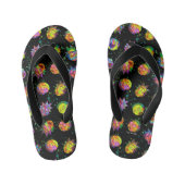 RICK EN MORTY™ | Psychedelic Swirl Pattern Kinder Teenslippers (Voetbed)