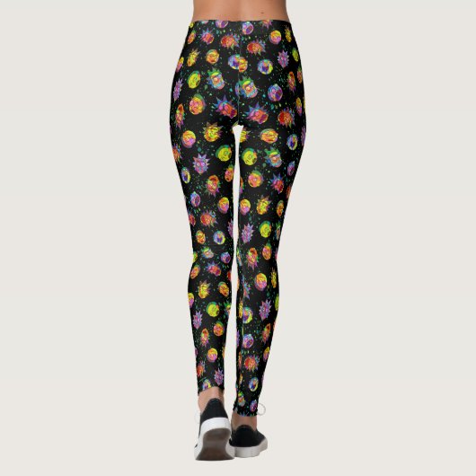 RICK EN MORTY™ | Psychedelic Swirl Pattern Leggings (Achterkant)