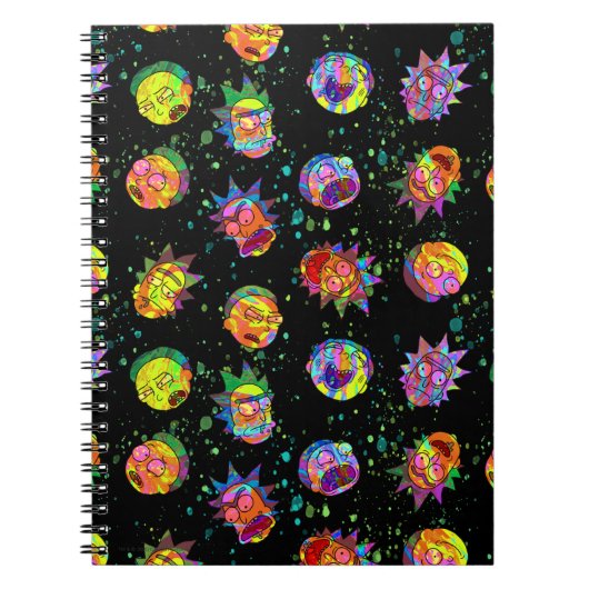 RICK EN MORTY™ | Psychedelic Swirl Pattern Notitieboek (Voorkant)