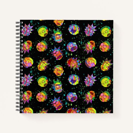 RICK EN MORTY™ | Psychedelic Swirl Pattern Notitieboek (Voorkant)